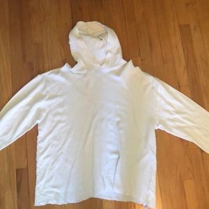 Urban Outfitters White Hooded Sweatshirt